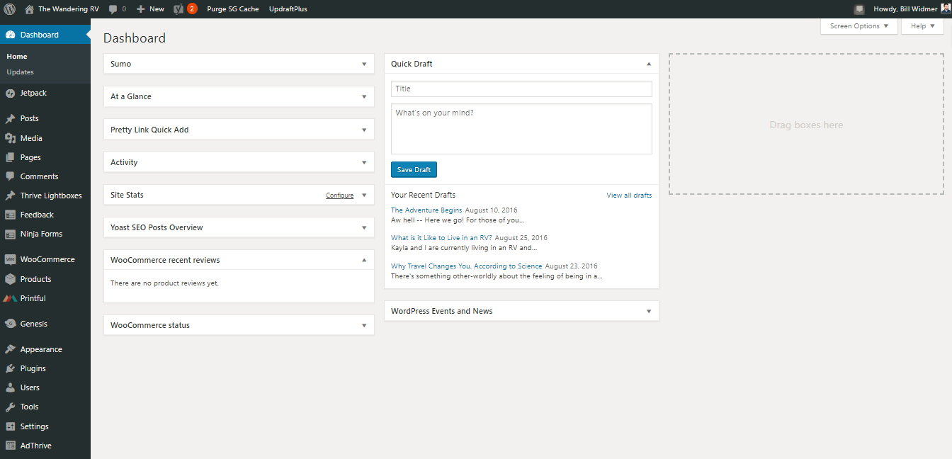 WordPress Backend
