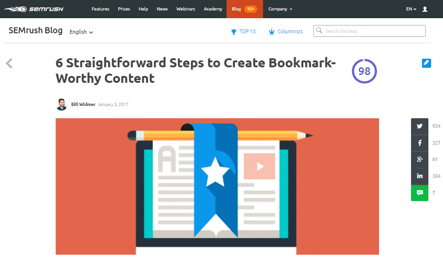 Guide to creating content